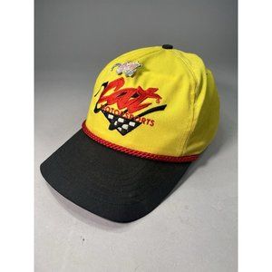 Vintage Nascar Snapback Hat Cat Motorsports Racing Caterpillar USA & Pin